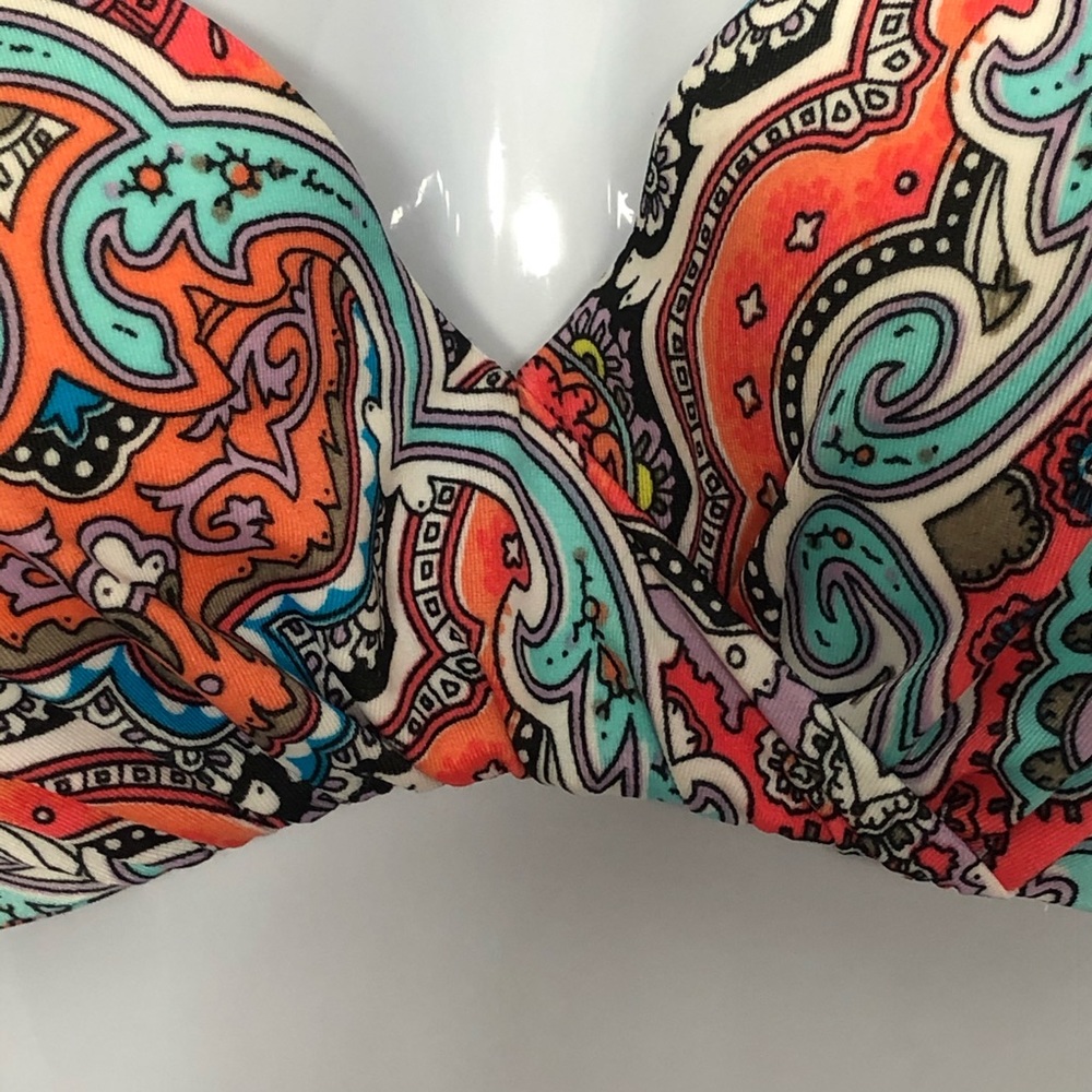 VICTORIAS SECRET molded cups bohemian paisley top - Picture 9 of 12